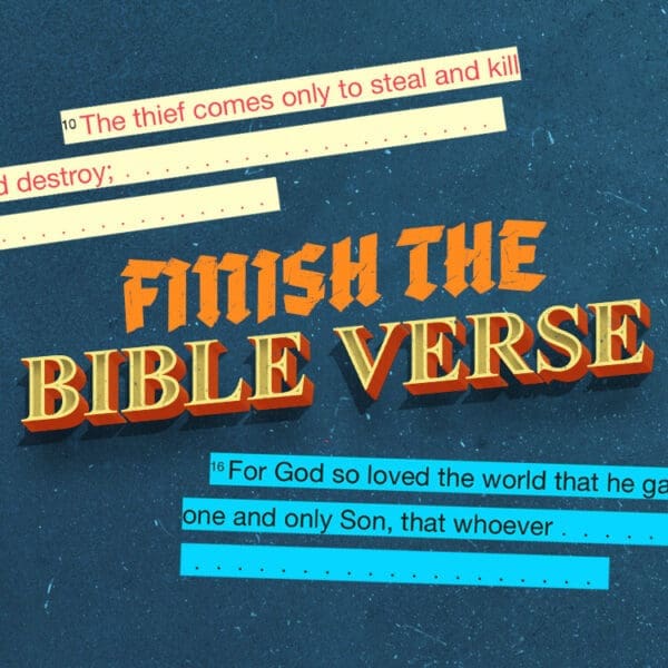 Finish The Bible Verse | Youth Group Games | YouthMin.org
